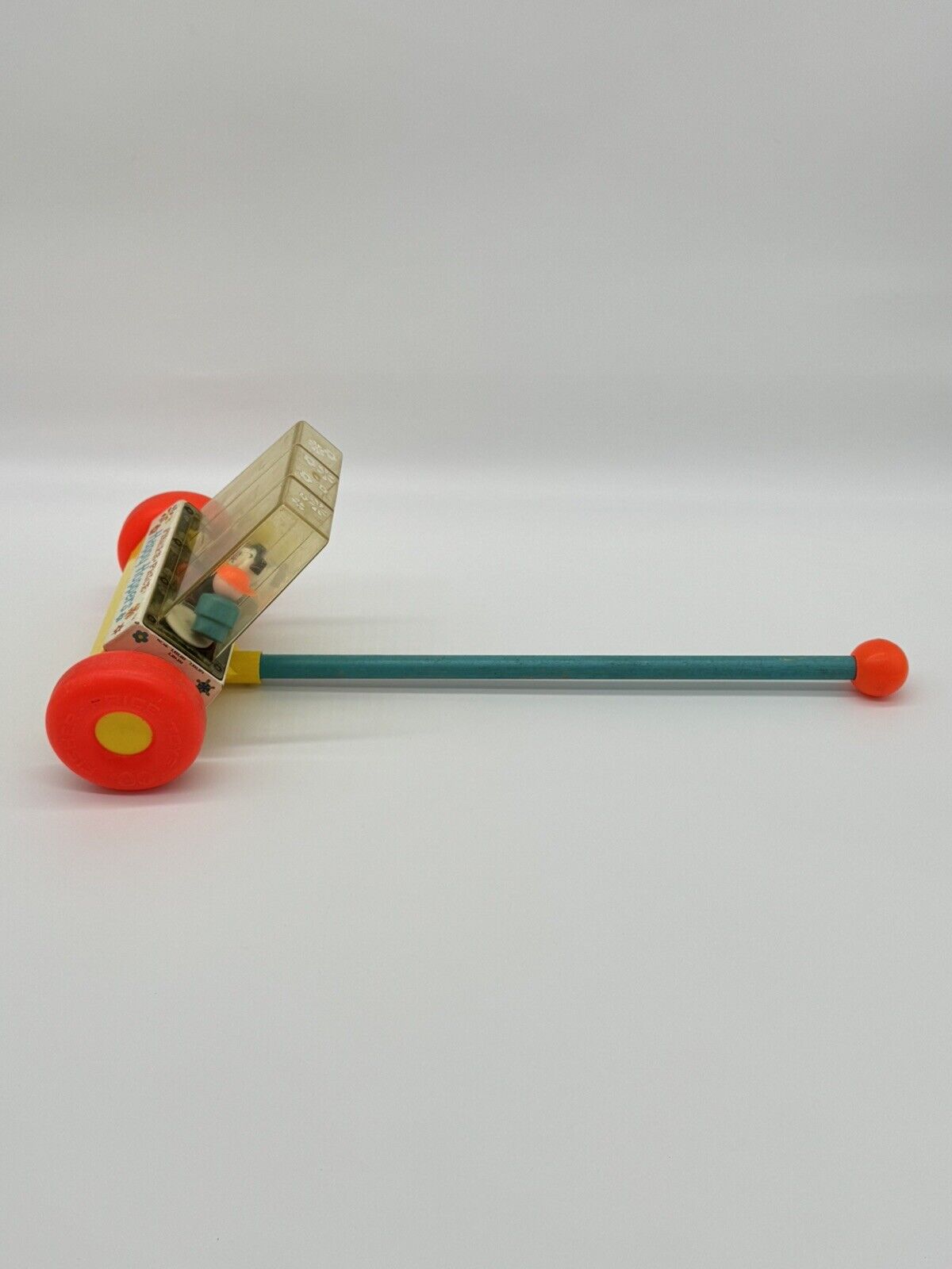 VINTAGE 1969 Fisher Price Happy Hoppers Push Toy #121. Works Great!