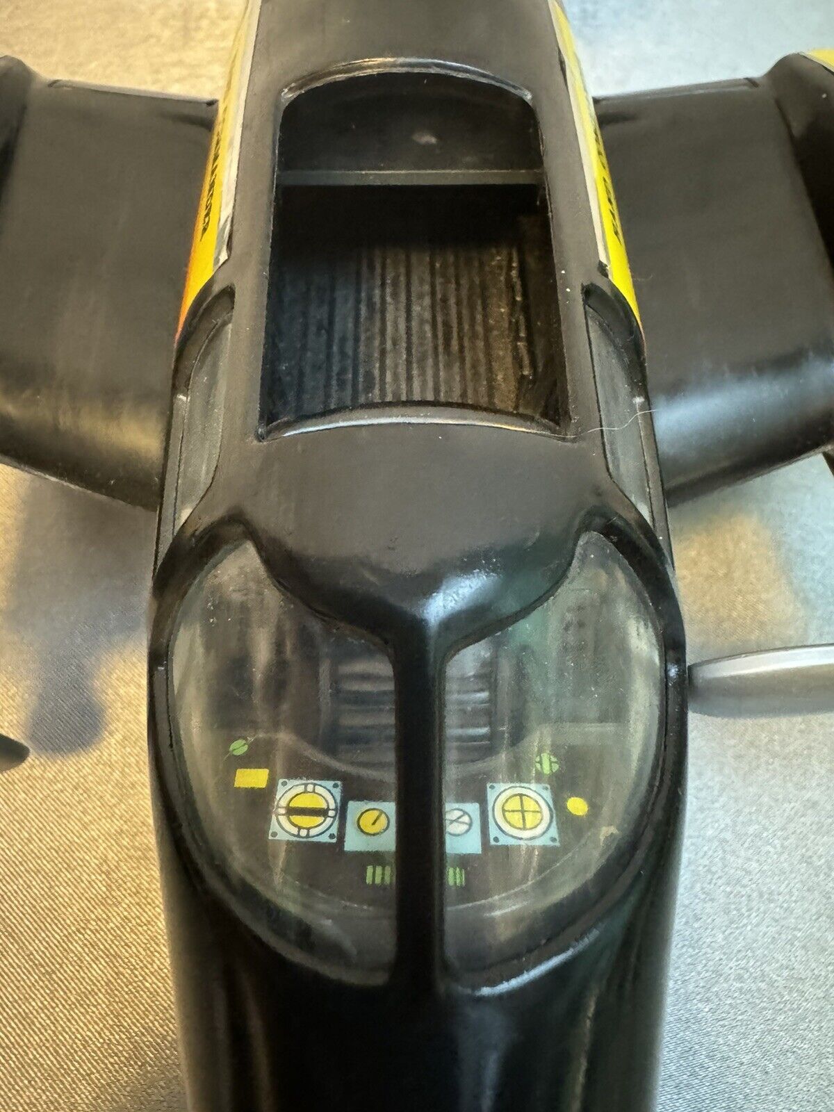 Tonka Hand Commander Airplane Black Turbo Prop Plane FULLY FUNCTIONAL