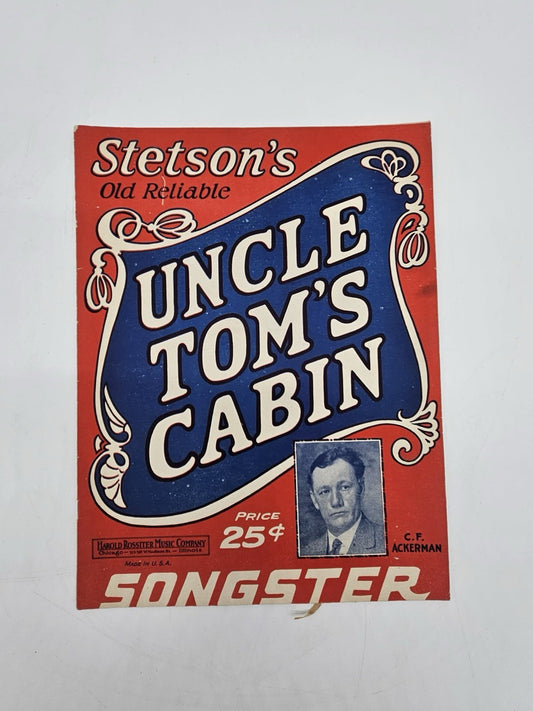 Uncle Tom’s Cabin Songster Stetson’s Old Reliable c1915-1920 25¢ *RARE*