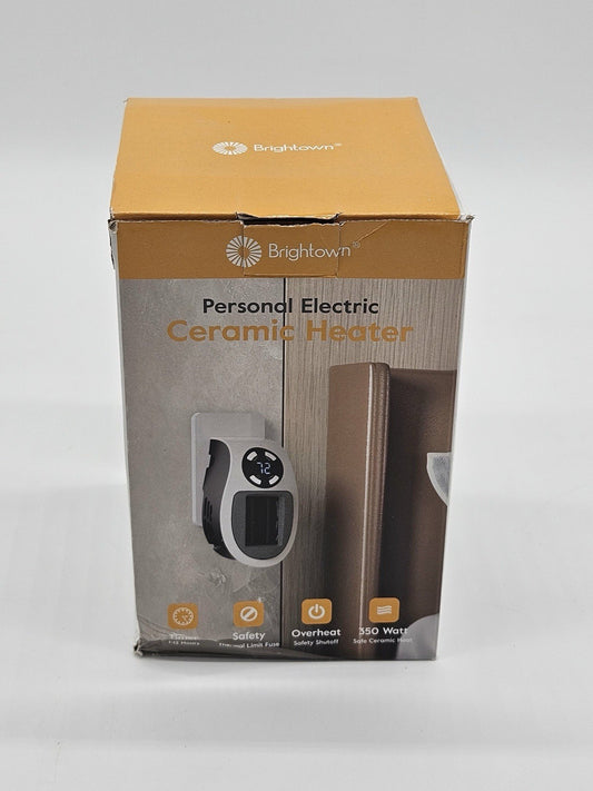 Soleil Electric 350W Personal Ceramic Heater:Powerful,safe coolTouch Outer,WHITE