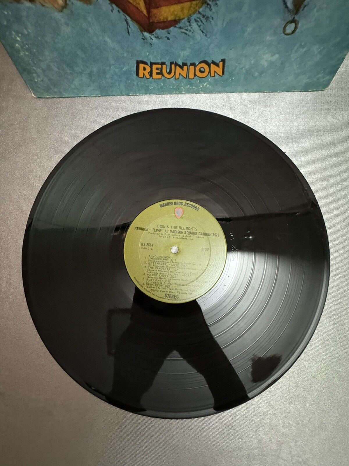 Dion & The Belmonts – Reunion - Live At Madison Square Garden 1972 LP BS-2664