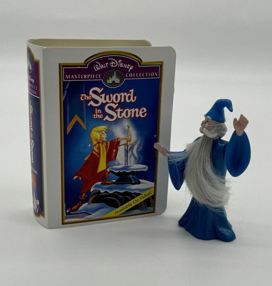 McDonald's Disney Happy Meal Toy Sword in the Stone Merlin Model Movie Case 1995