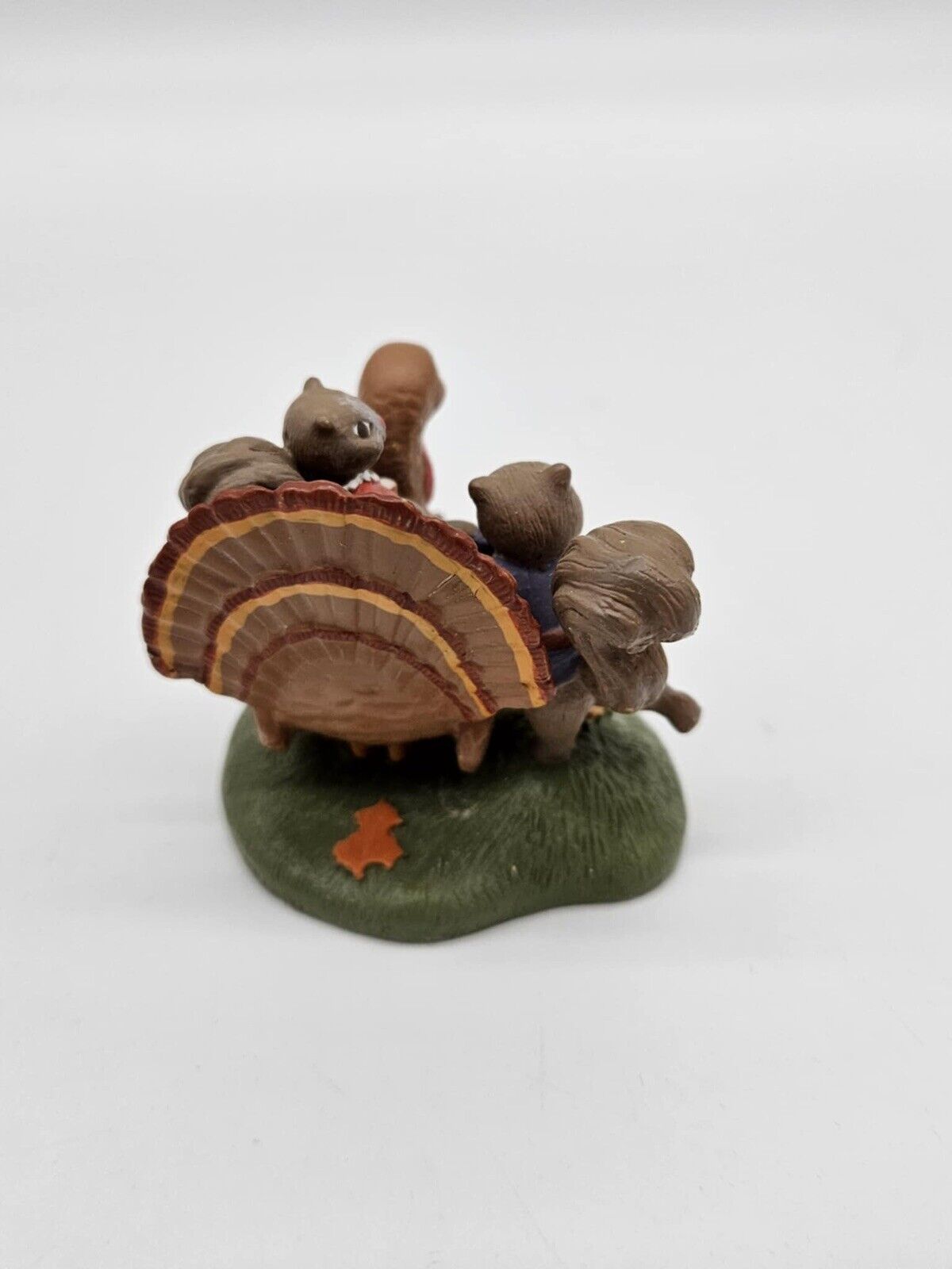 Avon Magical Carousel Turkey Mr. Squirrel Hold On Tight Thanksgiving Signed G34