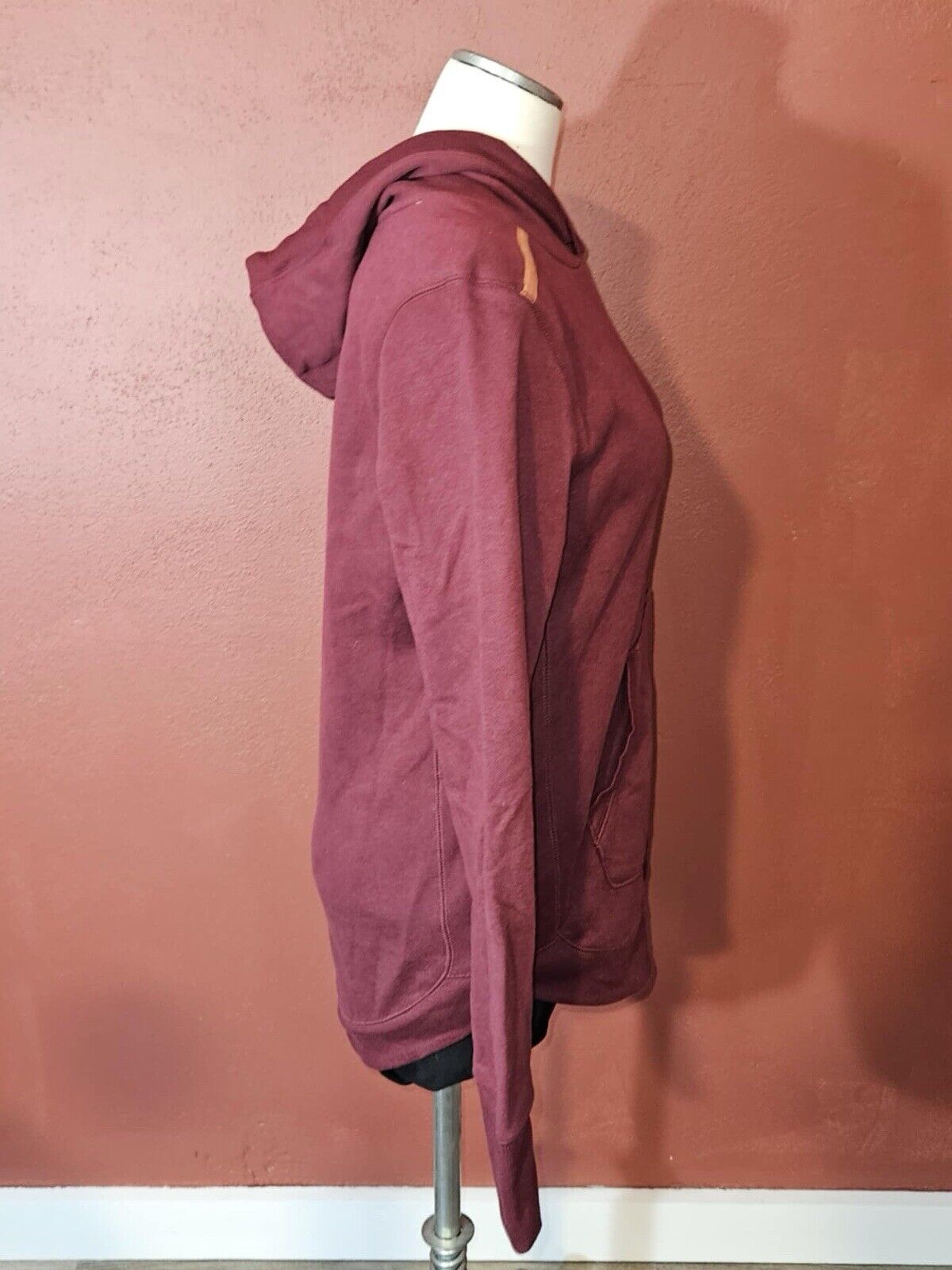 EUC Women's TEK GEAR Ultra Soft Fleece Hoodie Womans M - Deep Wine Color