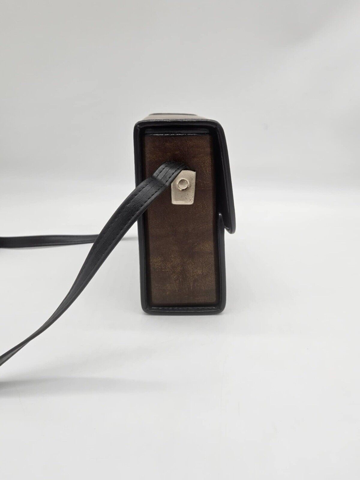 Vtg Bushnell Leather Hard Case Binoculars & Carry Strap 7.5 X 6 Small Brown