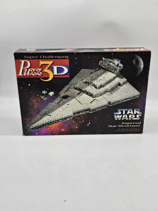 Puzz-3D Star Wars Imperial Star Destroyer 3D Puzzle 823 PCs 1996 Milton Bradley
