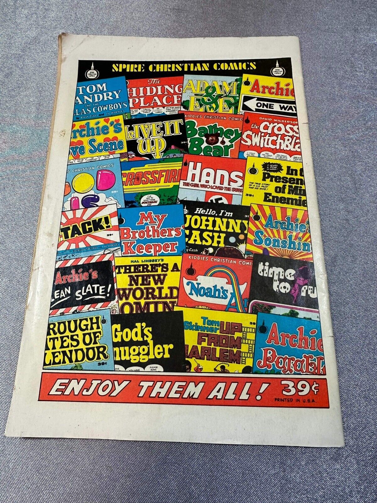 Corrie ten Boom's "The Hiding Place,"  June 1973  Spire Christian Comics VBK