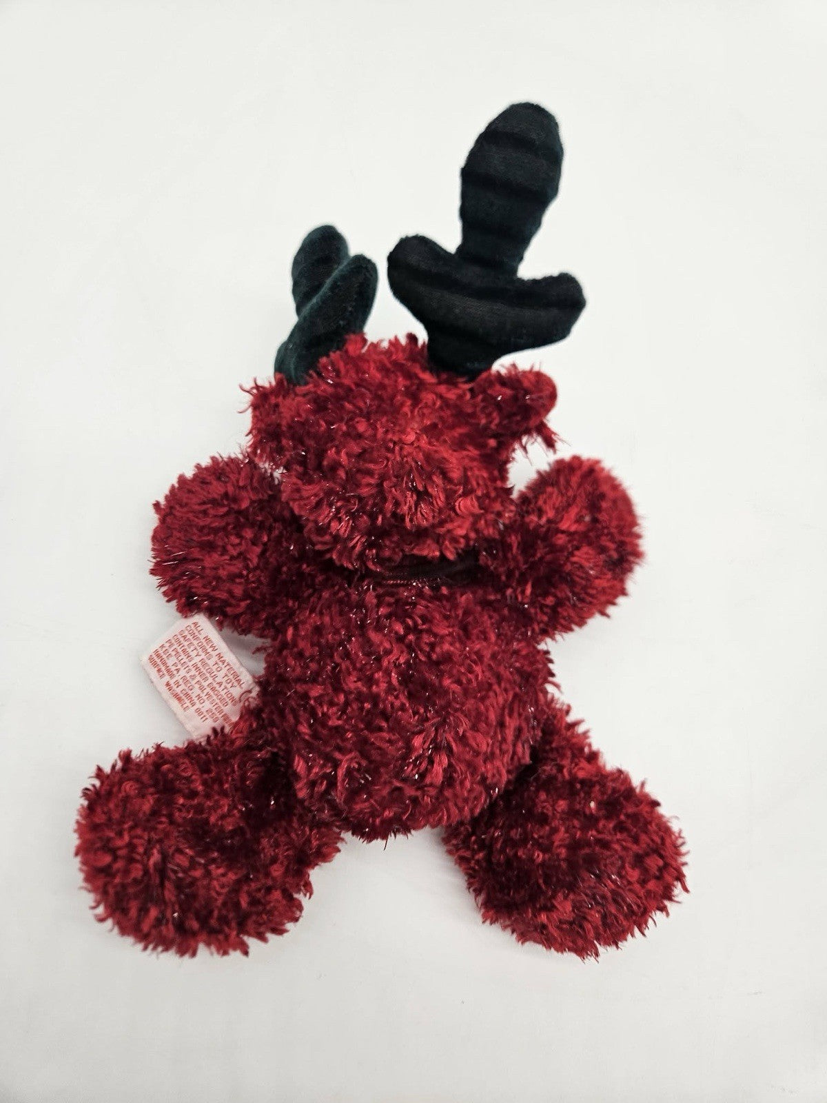 Russ Berrie Twinkle Christmas Reindeer Stuffed Animal Plush Red Green Antlers