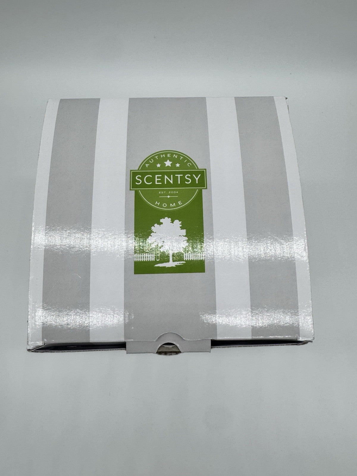 Scentsy ALL AGLOW SMALL GRAY Scented Wax Warmer New in Box DISCONTINUED