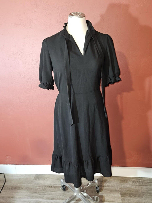 Woman’s Monteau Short Sleeve Black Dress Sz L
