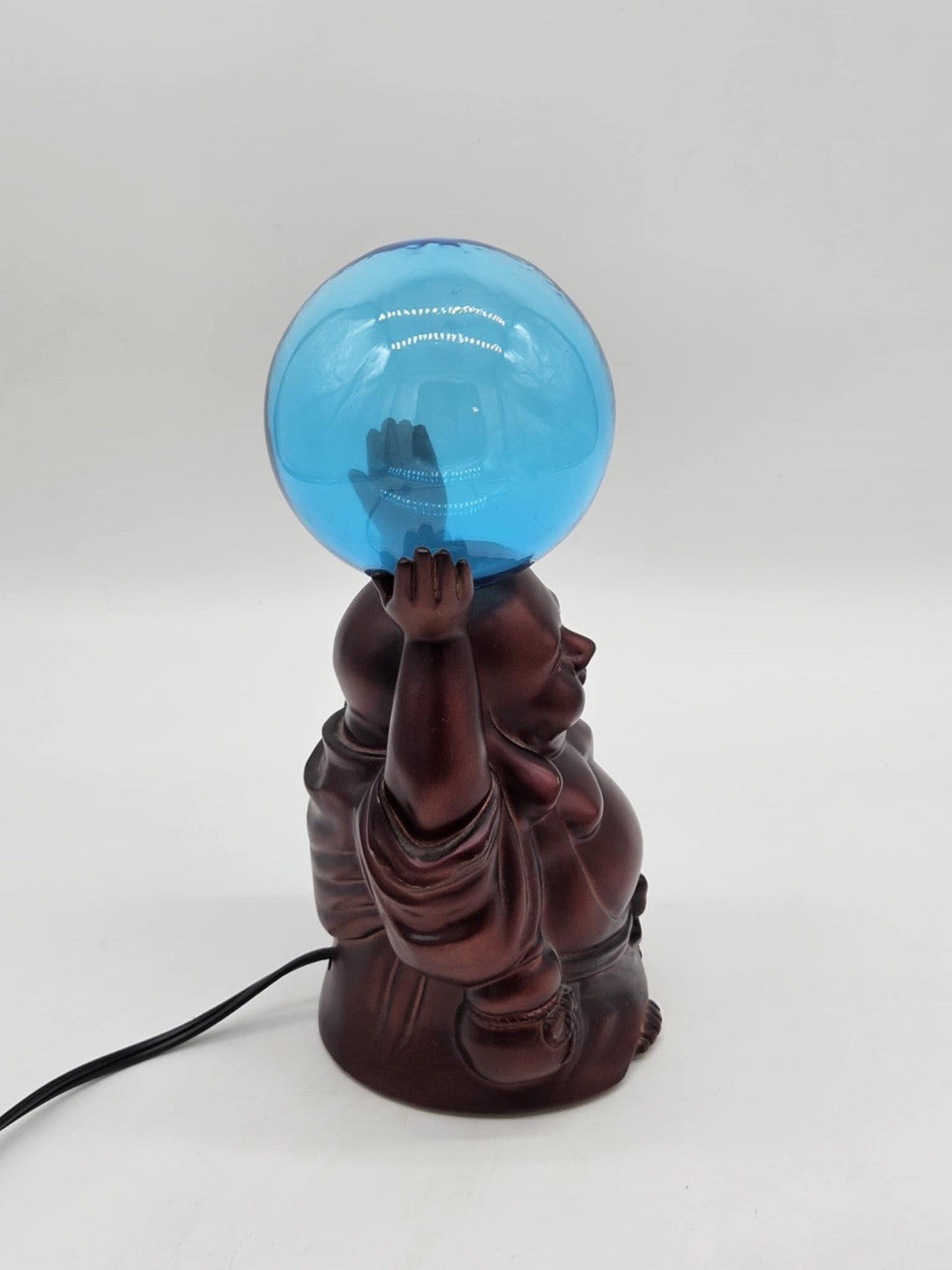 LumiSource Buddha Electra Lamp Tesla Plasma Globe Table Light Spencers Gifts NOS