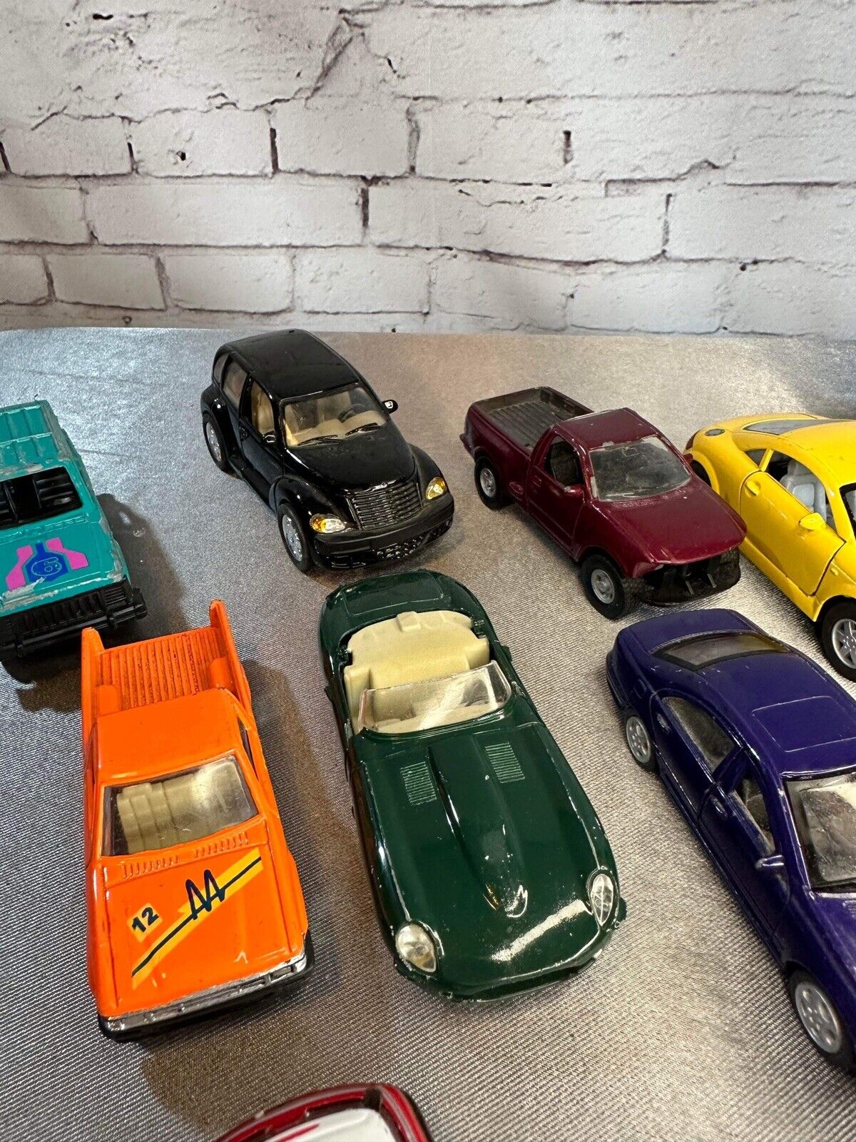 Lot Of  13 Larger Die Cast Toy Cars