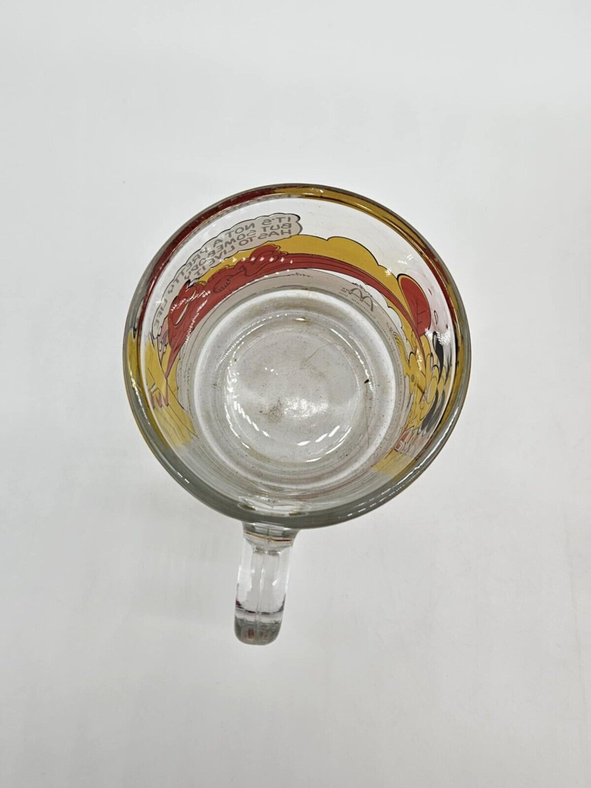 Set of 5 Vintage 1978 McDonald's Garfield Clear Comic Cups Mugs RARE