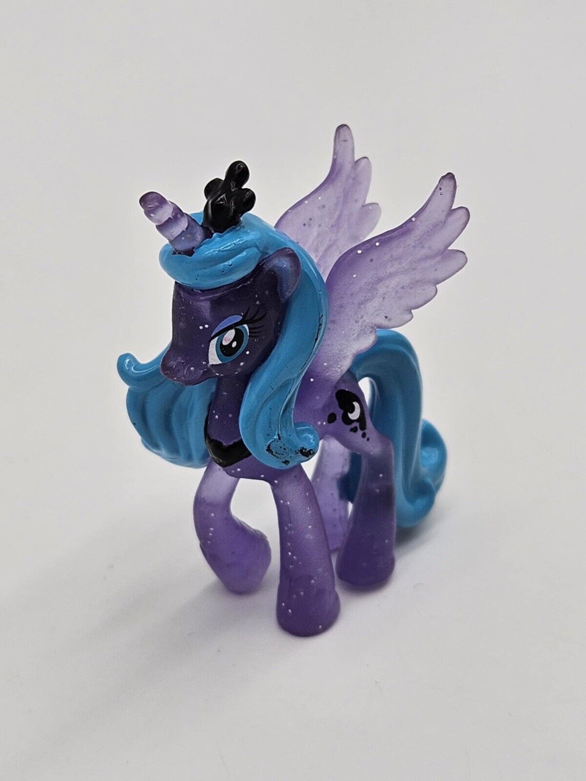 My Little Pony Blind Bag Princess Luna transparent glitter mini figure 2"