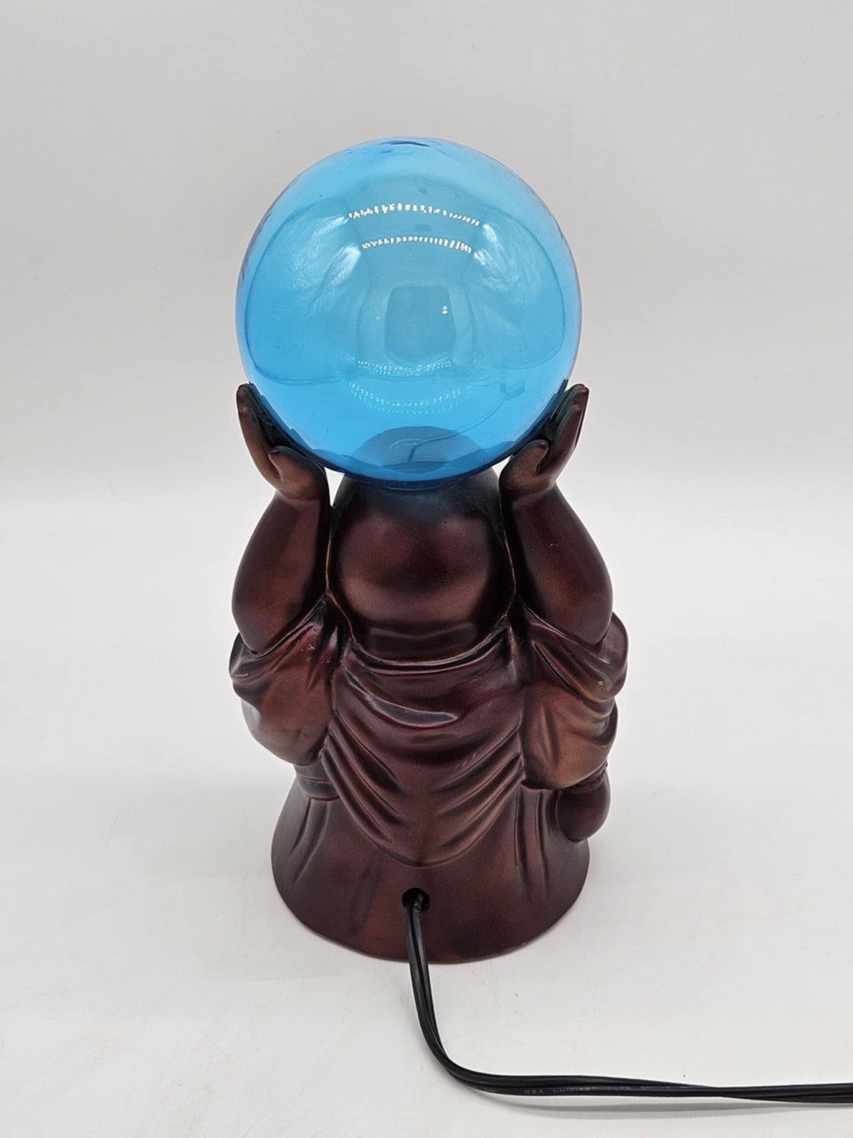 LumiSource Buddha Electra Lamp Tesla Plasma Globe Table Light Spencers Gifts NOS