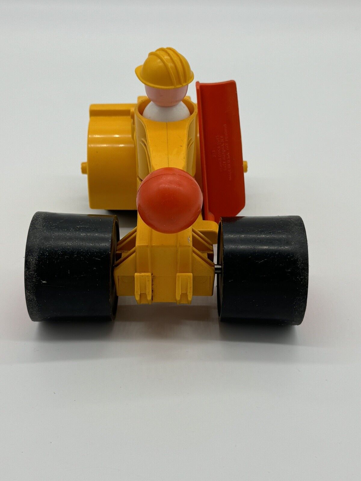 Vintage Fisher Price Steam Roller Side Blade Grader Jumbo Construction 1977 005