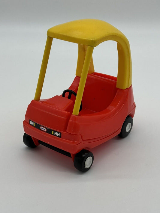 Little Tikes Dollhouse Cozy Coupe Miniature Vintage Mini Doll Car 6” VTY 005