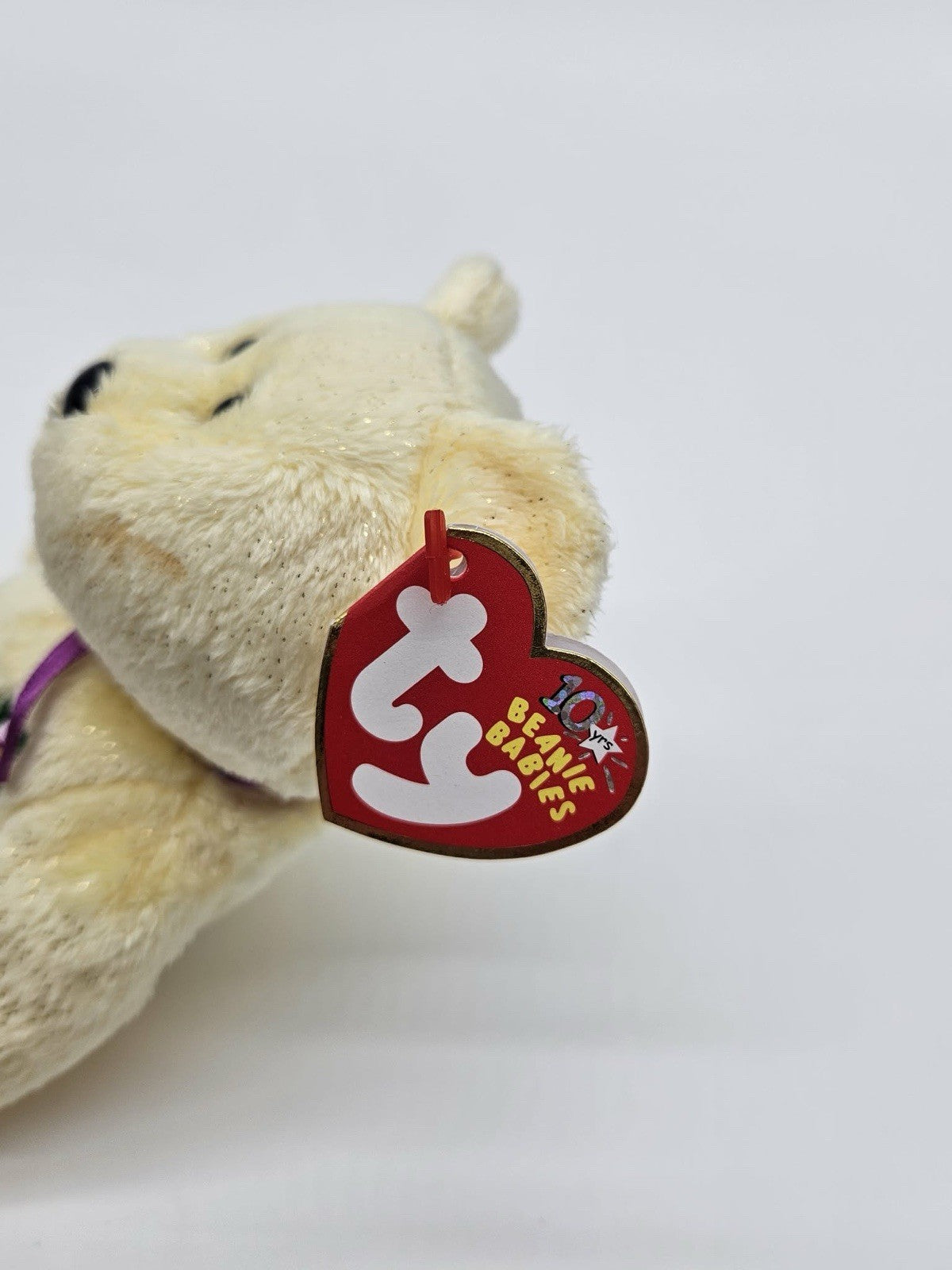 Vintage Ty Beanie Baby MOTHER 2002 Yellow Bear Pansy Flower Patch Mother's Day