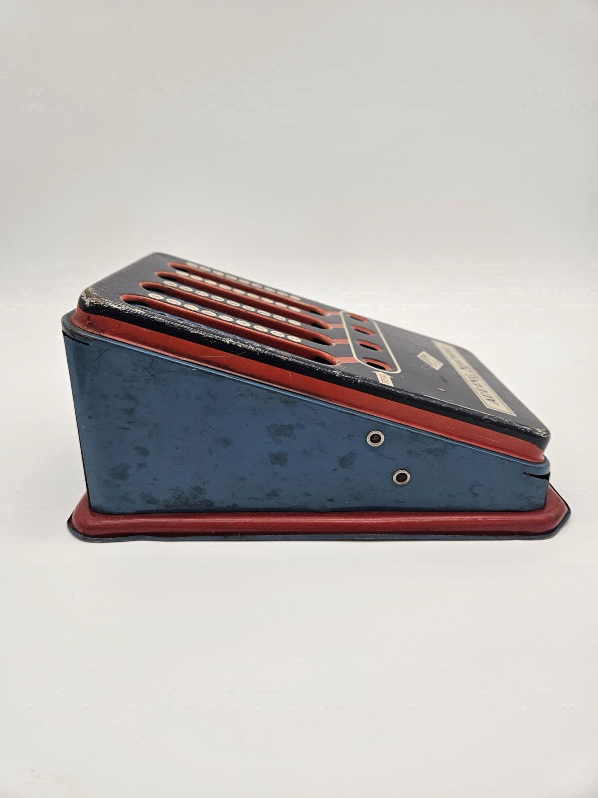 Vintage 1940's Wolverine Tin Litho Toy Adding Machine Calculator Works