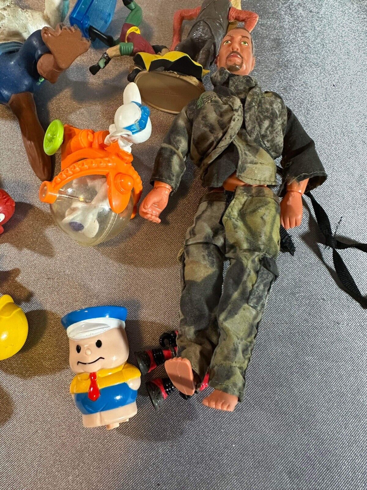 Lot Of Random Vintage Action Figure Character Toys