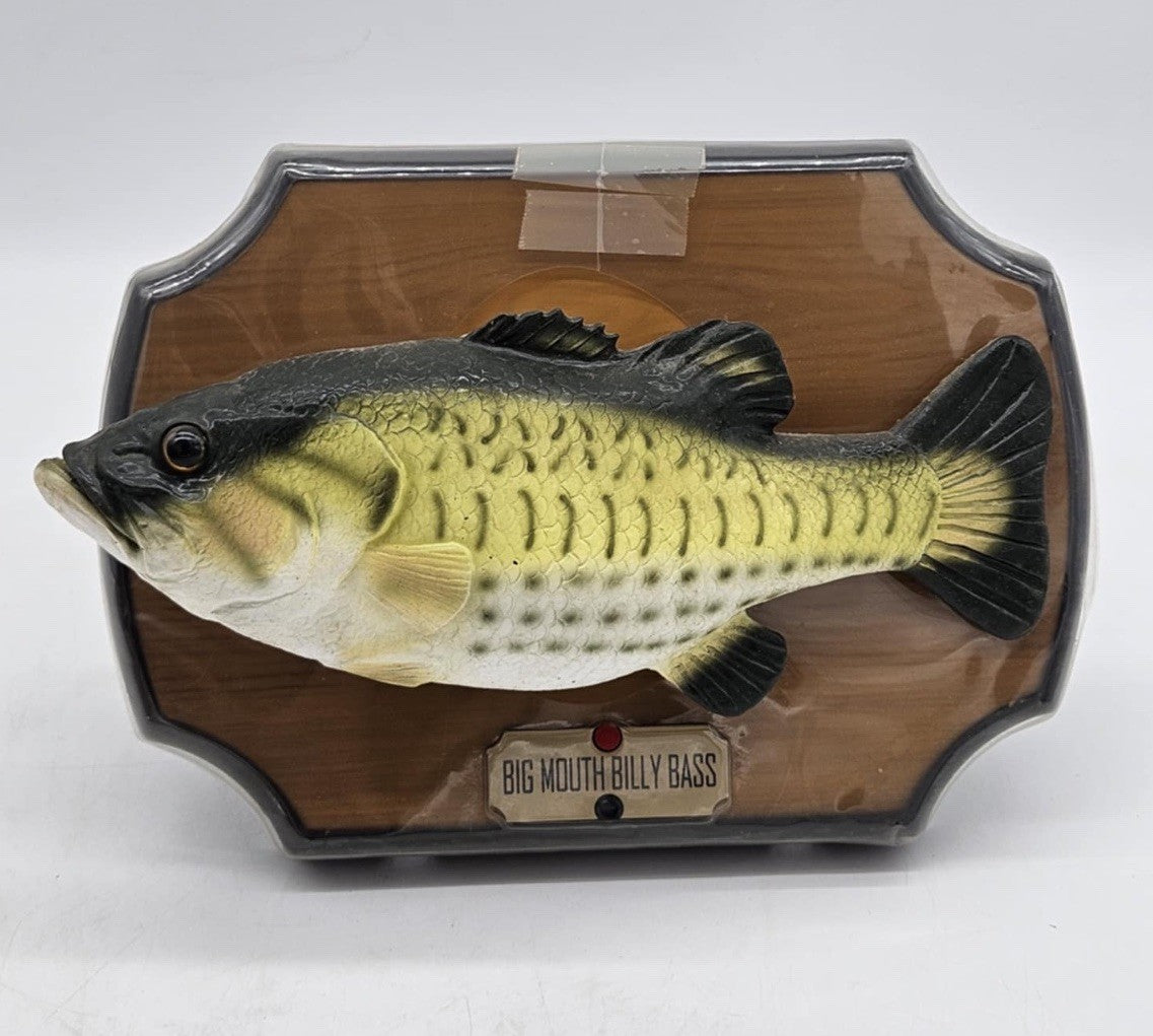 Vintage 1999 Big Mouth Billy Bass Singing Fish Gemmy Motion Sensor Batteries