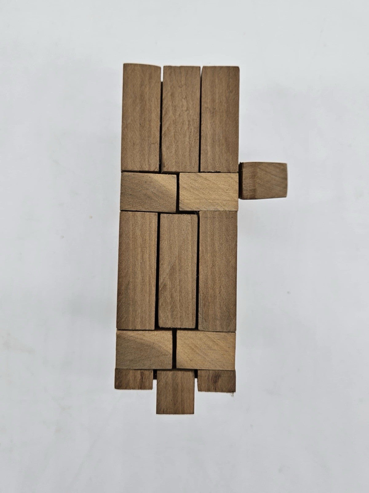 KUMIKI WOOD INTERLOCKING PUZZLE - ELEPHANT - 3” - VINTAGE - JAPAN