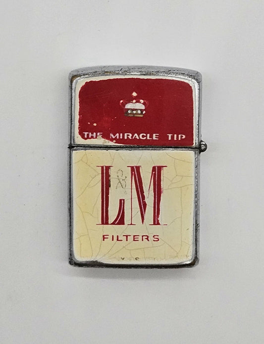 L&M Filters Cigarette Lighter by Continental 70s The Miracle Tip Vintage Antique