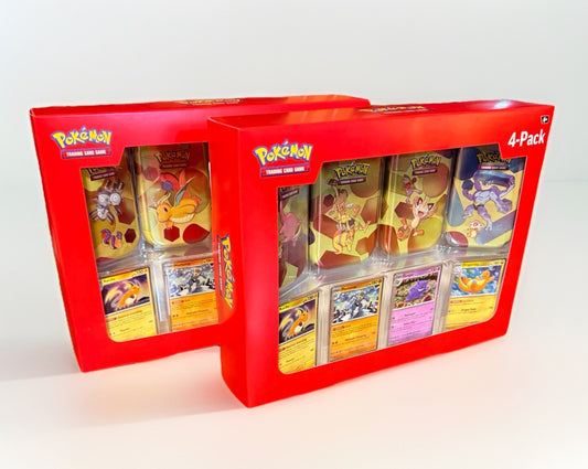 Set Of 2 Sam’s Club Pokémon Scarlet & Violet 151 Mini Tin 4-Packs - 8 Tins Total