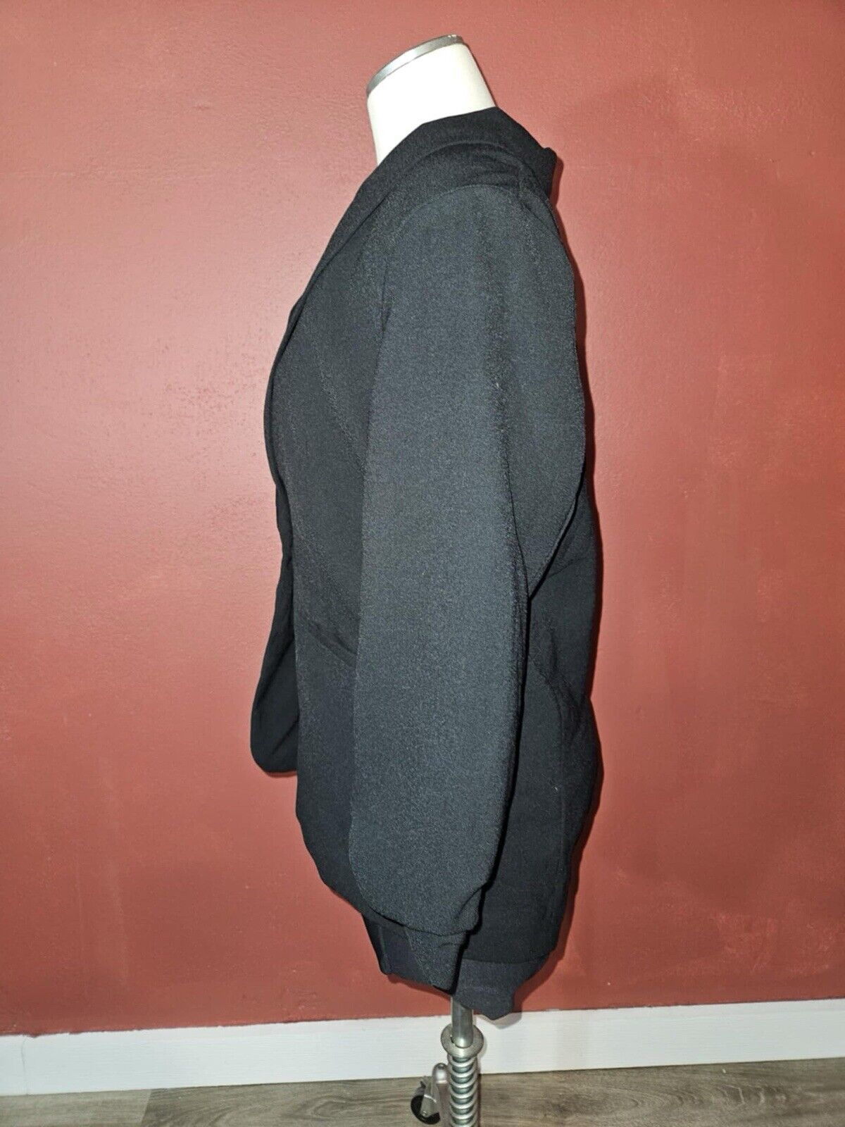 Lauren Conrad Women's 3/4 Sleeve Open Front Blazer Jacket Size S Small Black