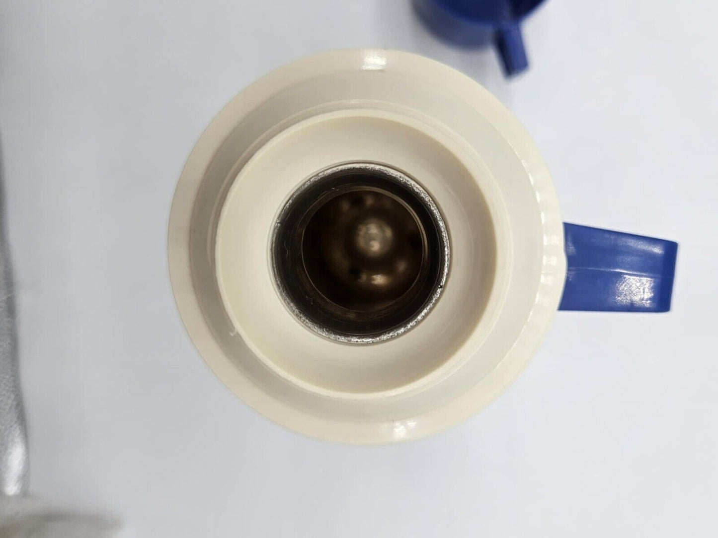 Vintage 1970's Ombre Blue Thermos Insulated Vacuum Bottle King Seely holds 14oz