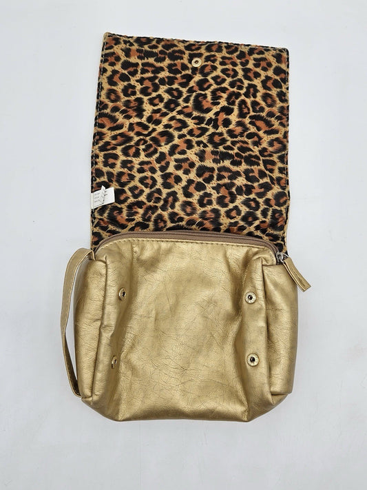 Golden Leopard Cosmetic Bag