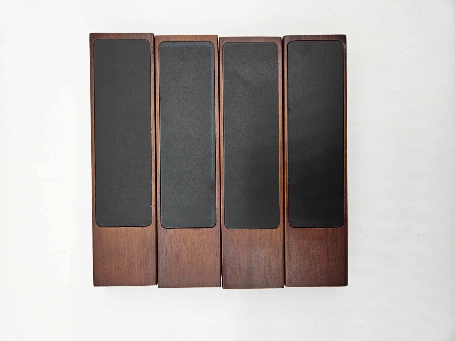 Set of 4 Walnut Beer Taps - With Optional Chalk Finish - Flat Top