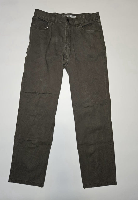 Carhartt RUGGED FLEX RELAXED FIT CANVAS 5-POCKET WORK PANT 32x32 BN2517-M Gray