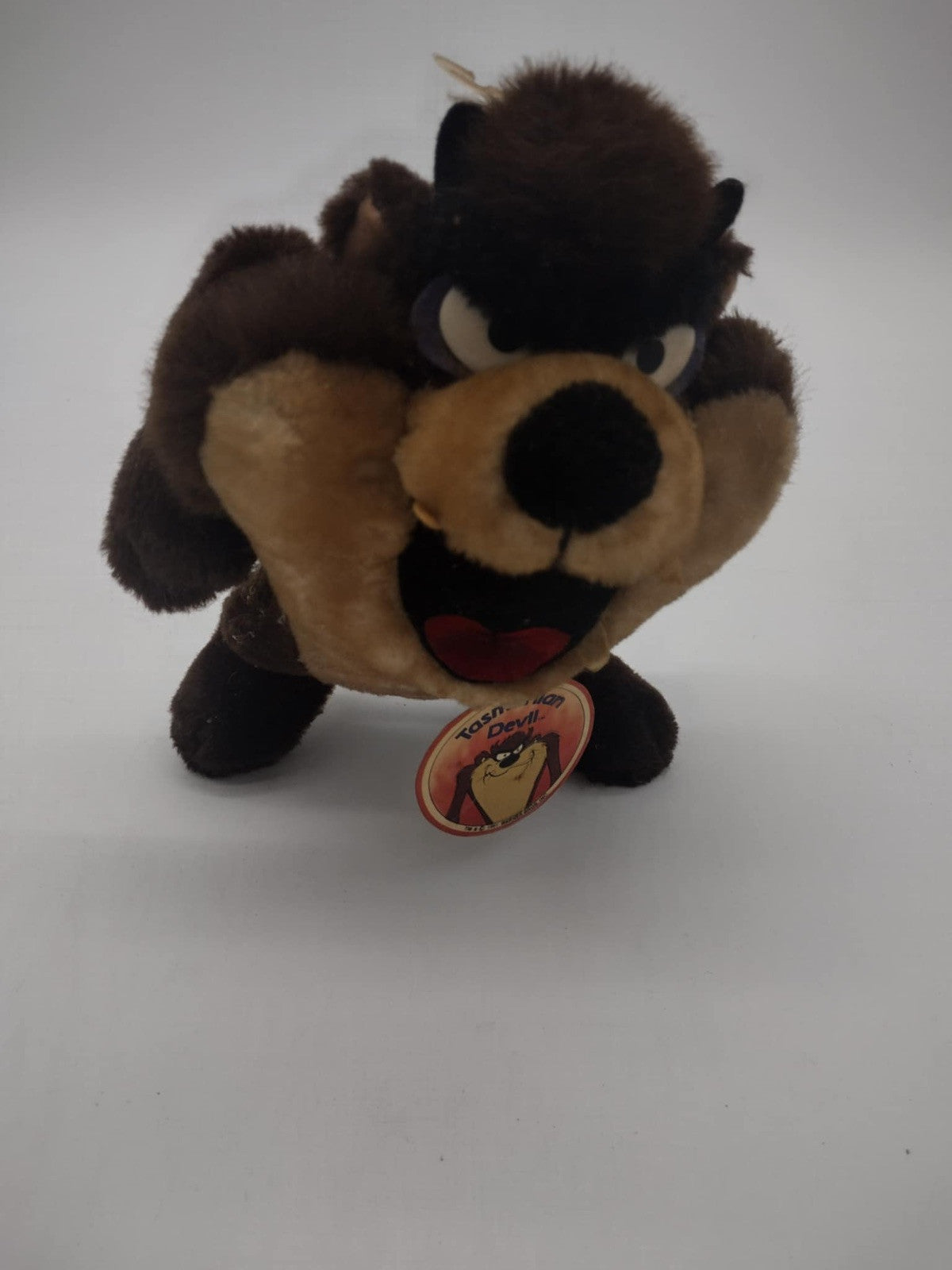 Vintage 24K Looney Tunes Taz Tasmanian Devil Plush Stuffed Animal 1991 9" W/ Tag