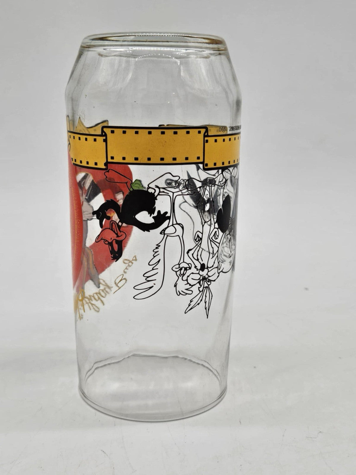 Vintage 90s Looney Tunes Glass Cups Bugs Bunny 50th Anniversary