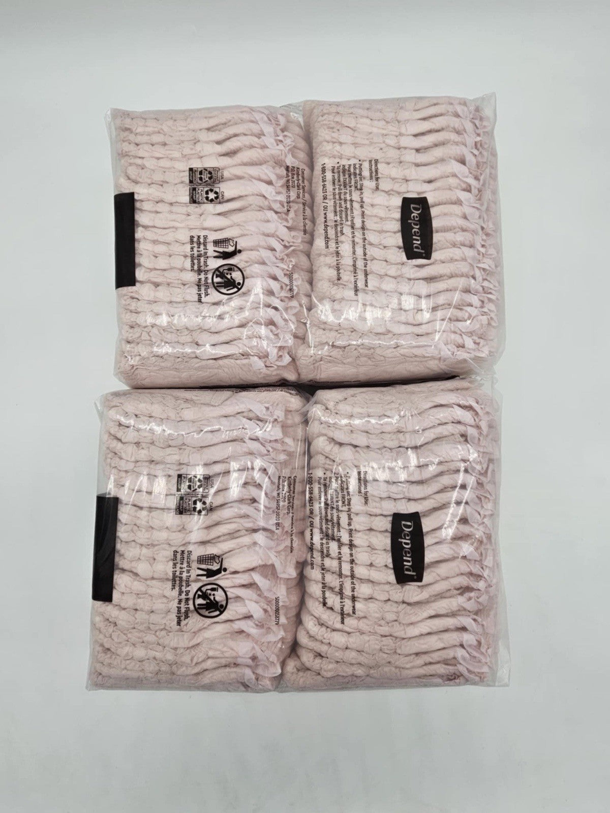 Fresh Protection Adult Incontinence Underwear for Women Medium Pink 76 Ct Sealed