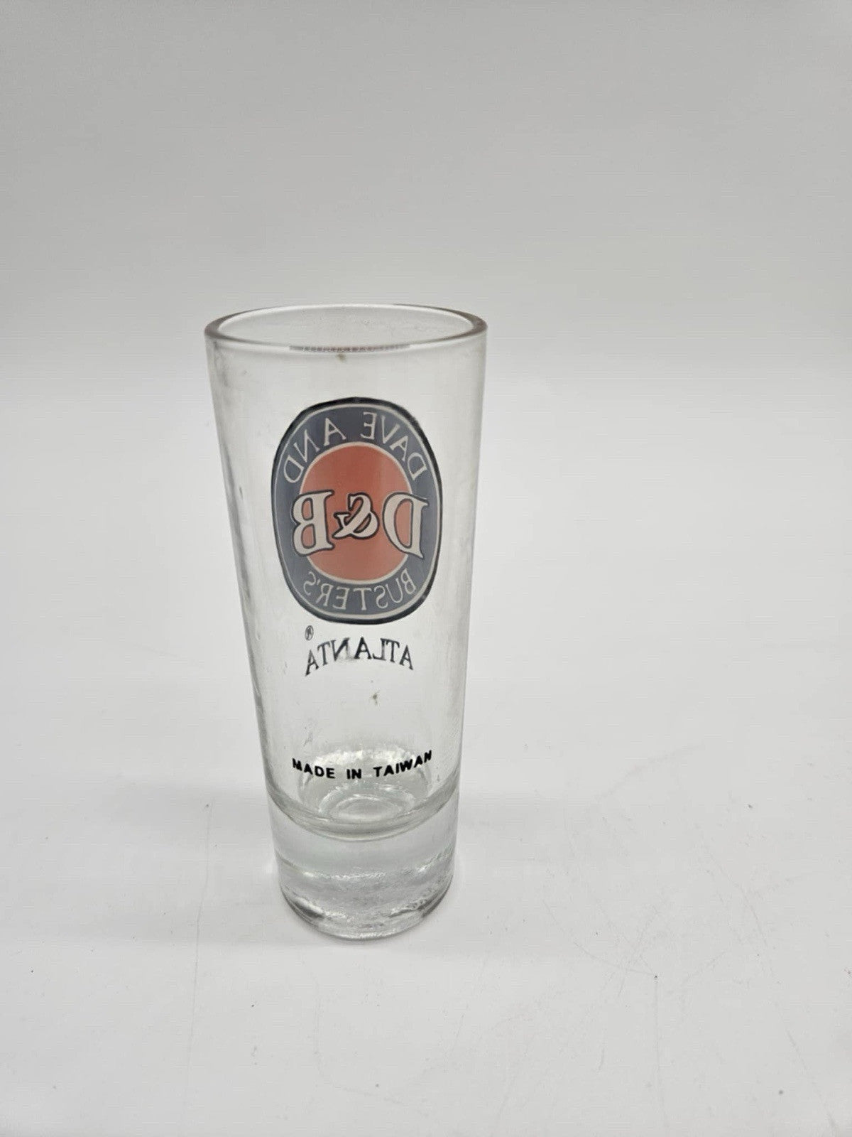 DAVE AND BUSTERS CLEVELAND SHOT GLASS 4” MINT