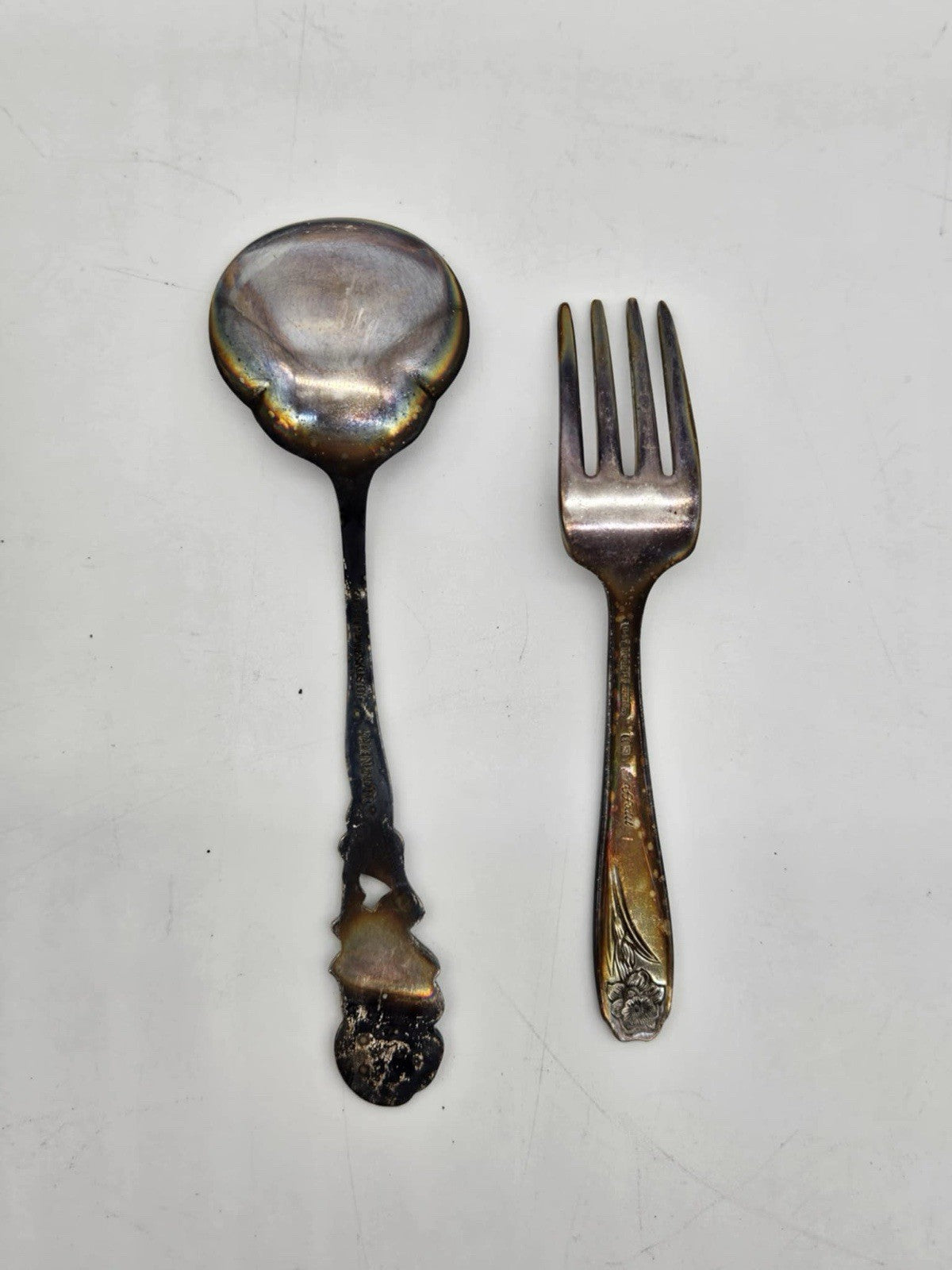 Vintage Silver Plated Bowl & Utensils Kitchenware