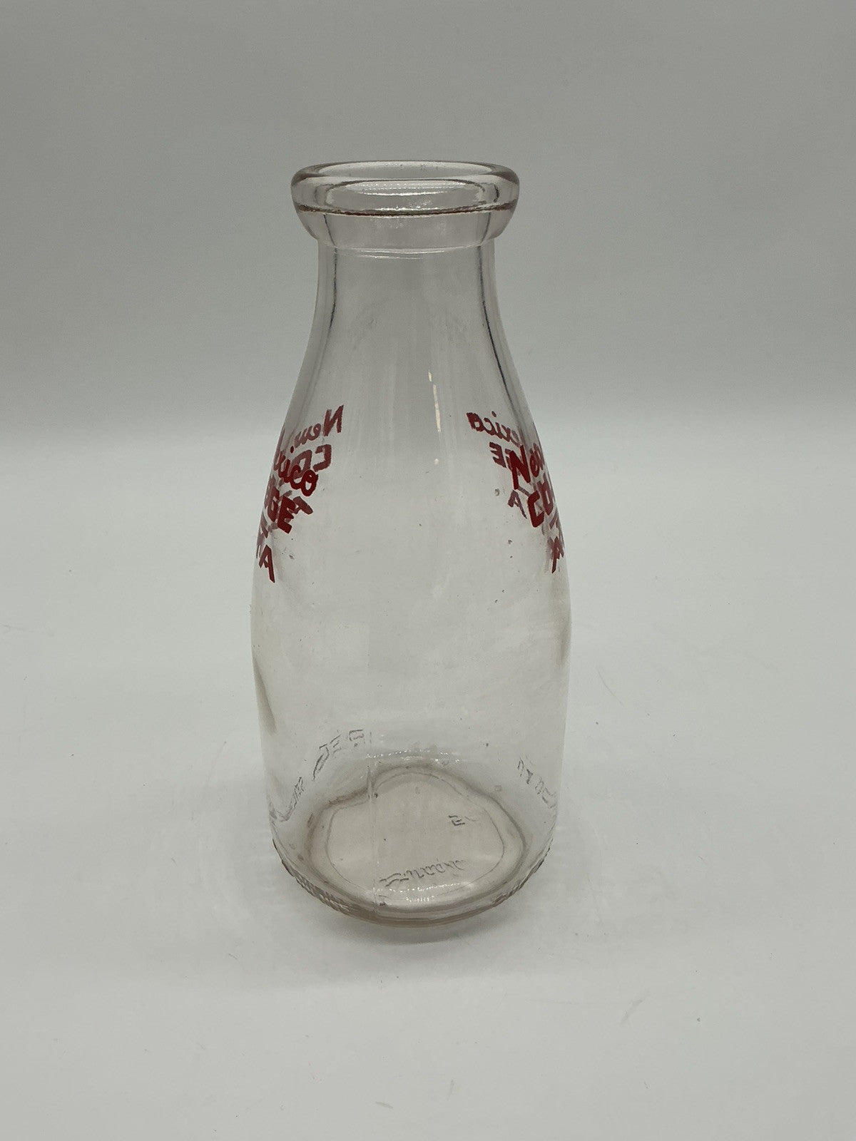 Vintage Half Milk Bottle￼ New Mexico College A & MA ￼ ￼ Las Cruces ￼1950