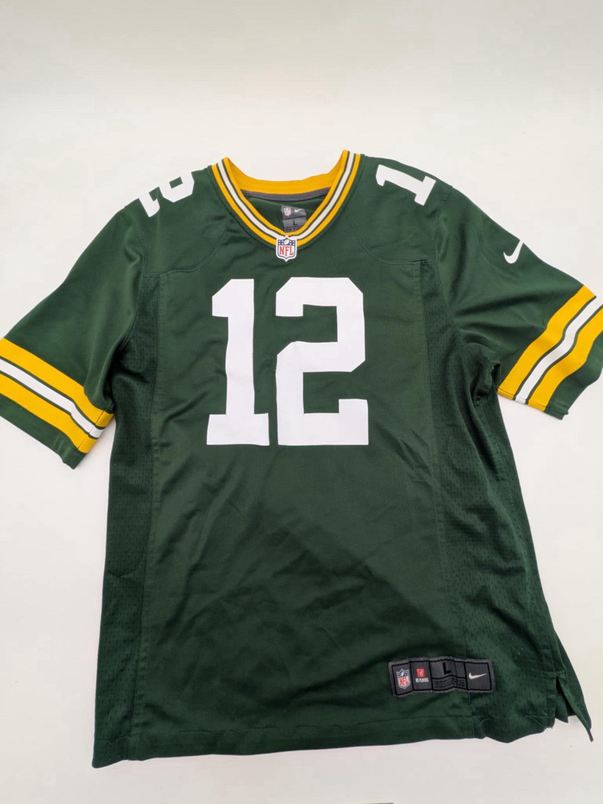 Nike Aaron Rodgers Green Bay Packers Game Day Jersey Green Size Large