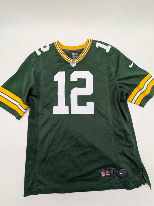 Nike Aaron Rodgers Green Bay Packers Game Day Jersey Green Size Large