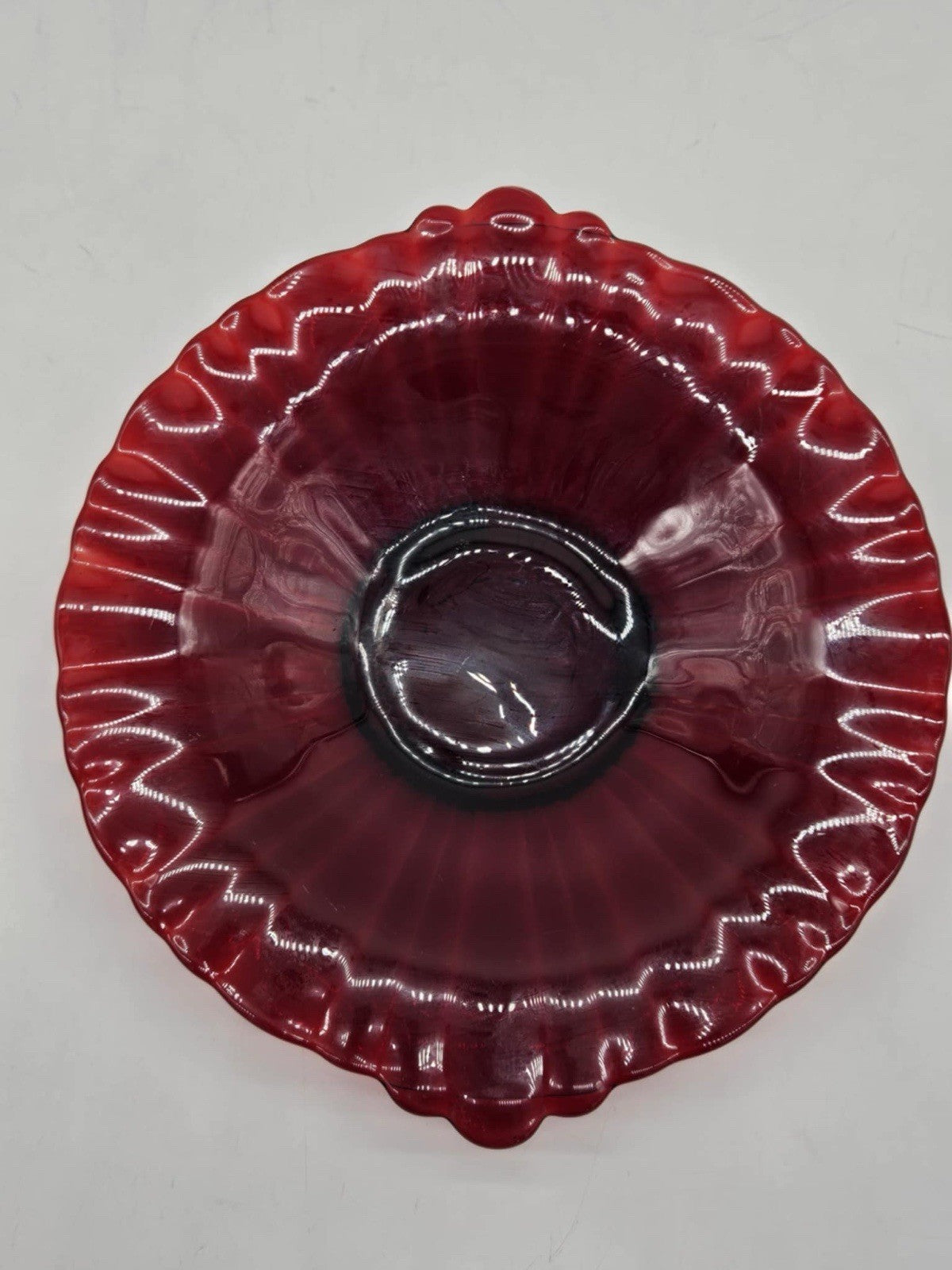 Set of 9 VTG Anchor Hocking "Royal Ruby" Red Glass Uniqe Dishware Decor Pieces