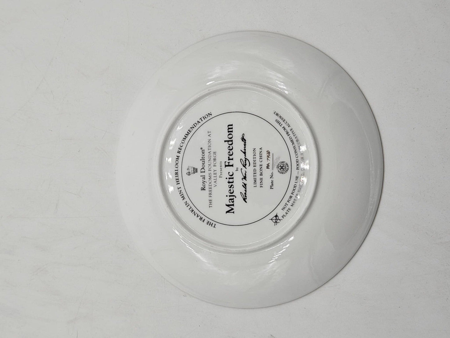 Franklin Mint Heirloom Royal Doulton Profile of Freedom by Ronald Van Ruyckevelt