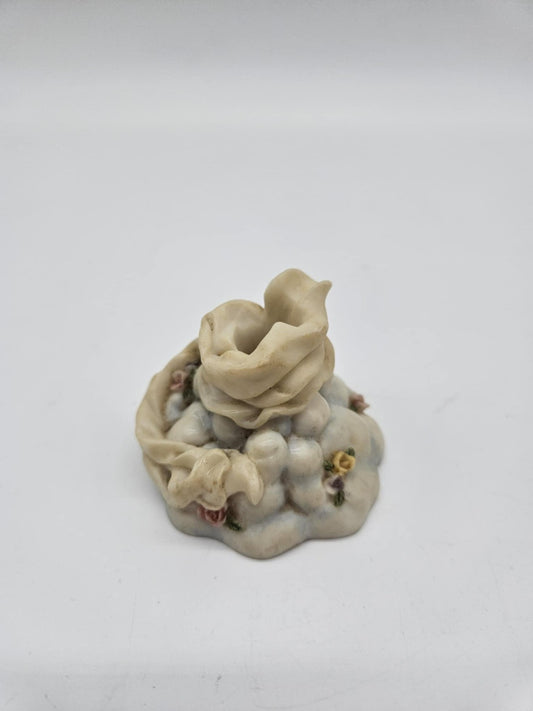Vintage Single Candleholder Candle On Cloud  Classic Figure