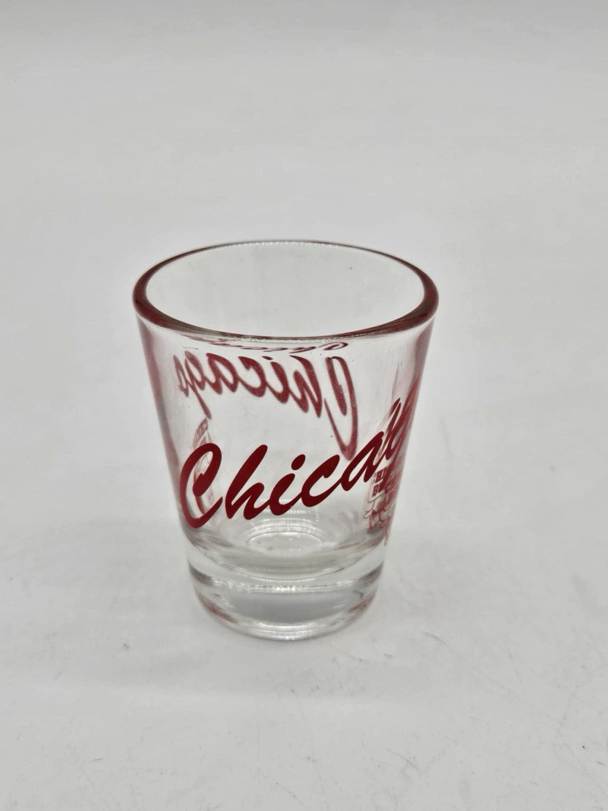 Vintage Chicago Bulls Basketball Clear Shot Glass