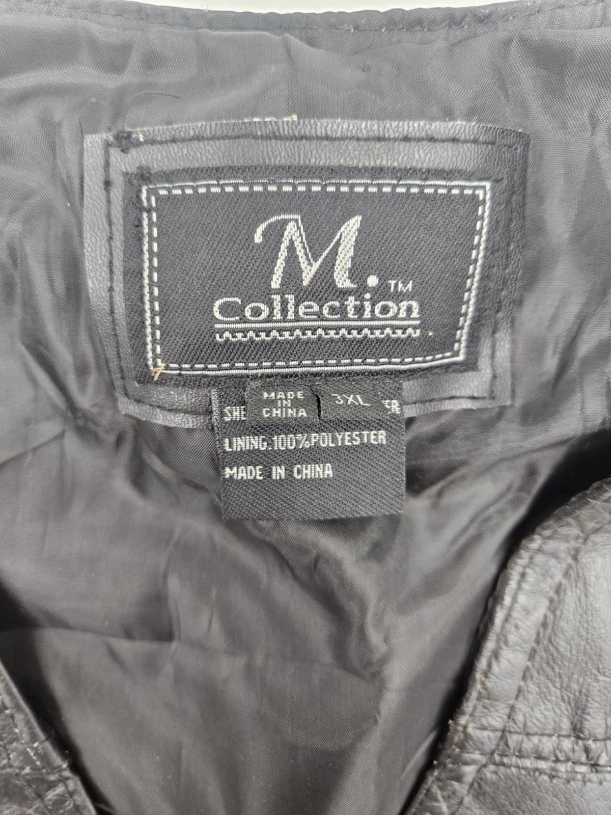 Vintage "Live to Ride" Motorcycle Black Leather Biker Vest ~ Sz 44