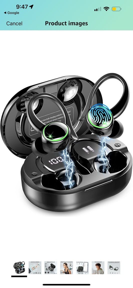 Wireless Earbuds, AOTONOK C16, Noise Cancelling, Bluetooth Earphones
