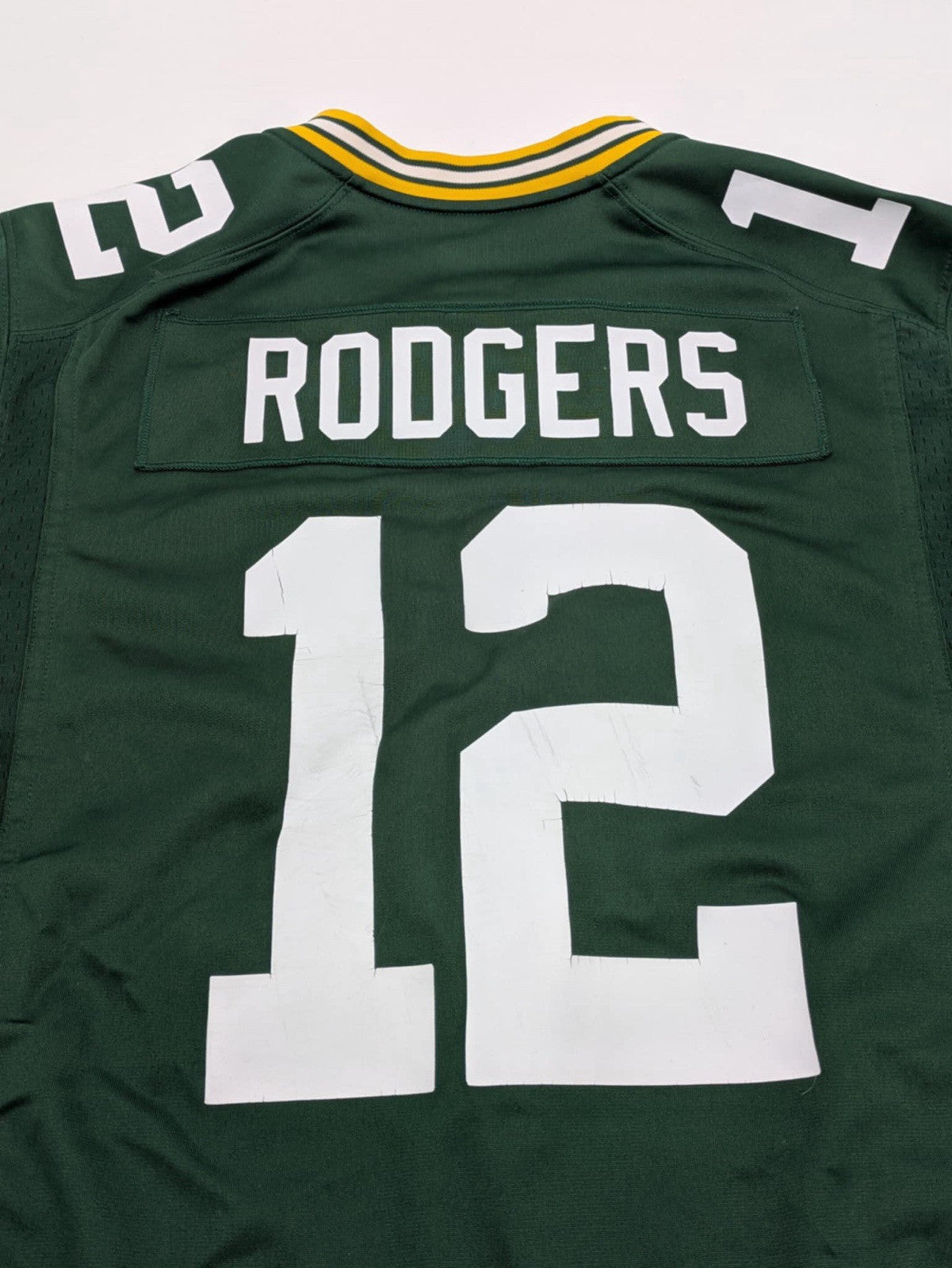 Nike Aaron Rodgers Green Bay Packers Game Day Jersey Green Size Large