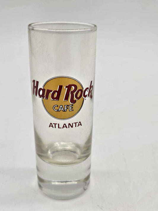 Hard Rock Cafe ATLANTA Tall Shot Glass 4”
