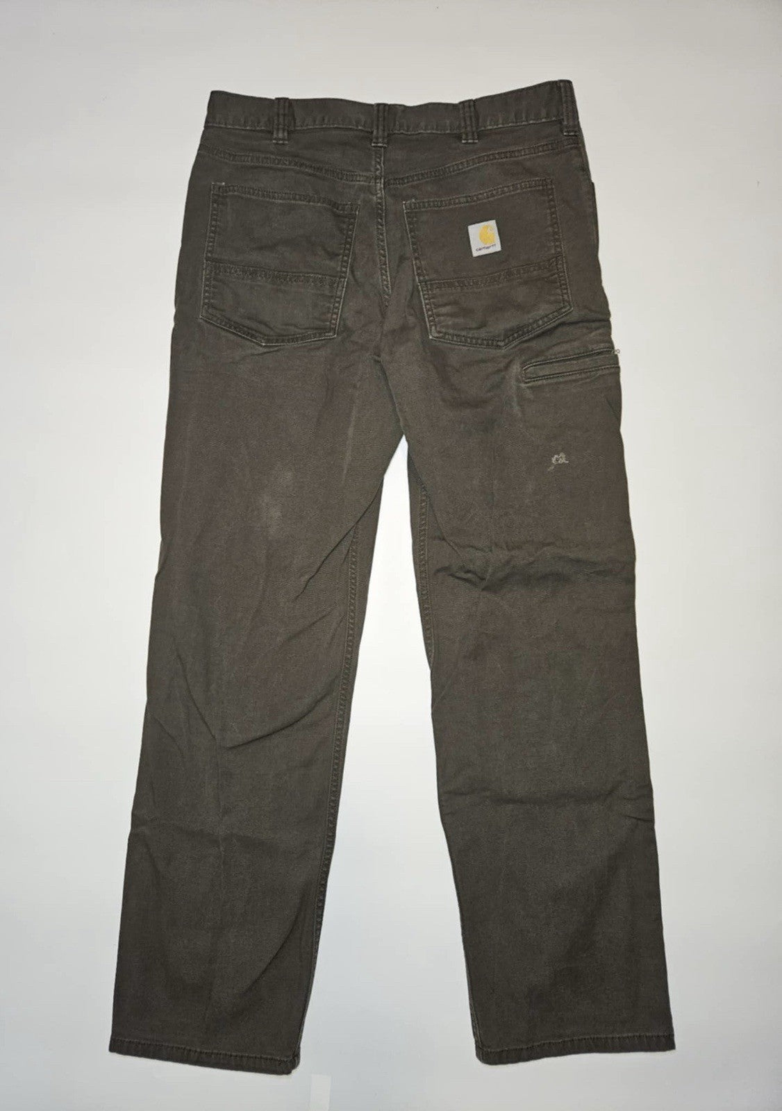 Carhartt RUGGED FLEX RELAXED FIT CANVAS 5-POCKET WORK PANT 32x32 BN2517-M Gray